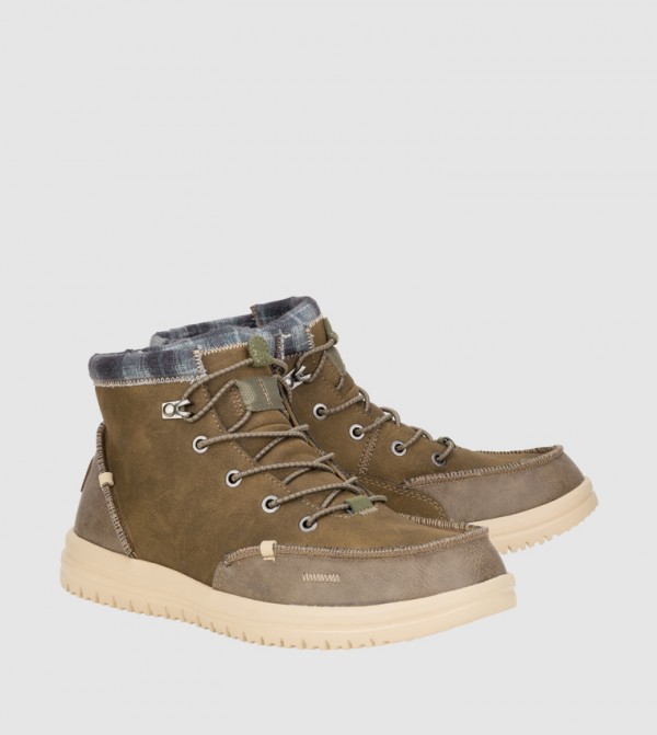 هاي دود هاي دود - بني  Lace up Boots
