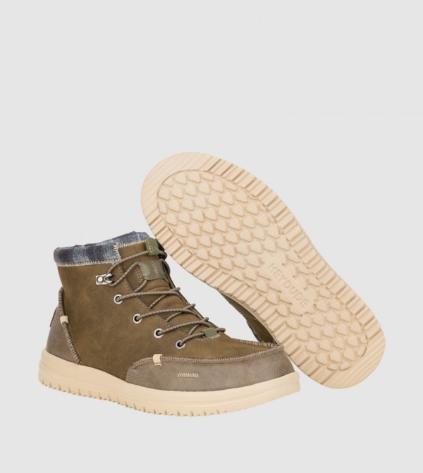 هاي دود هاي دود - بني  Lace up Boots