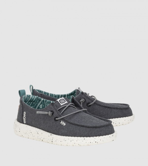 HEY DUDE  - Black Casual Slip-On's