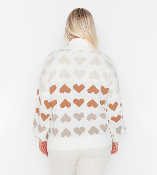 Trendyol Trendyol Plus Size - White Sweater