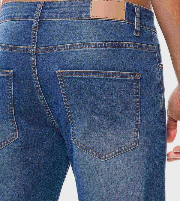 R&B  Jeans - Blue Straight Jeans