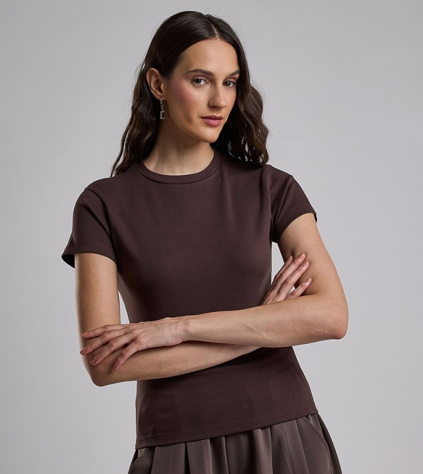 R&B R&B - Brown Short Sleeve T-Shirts