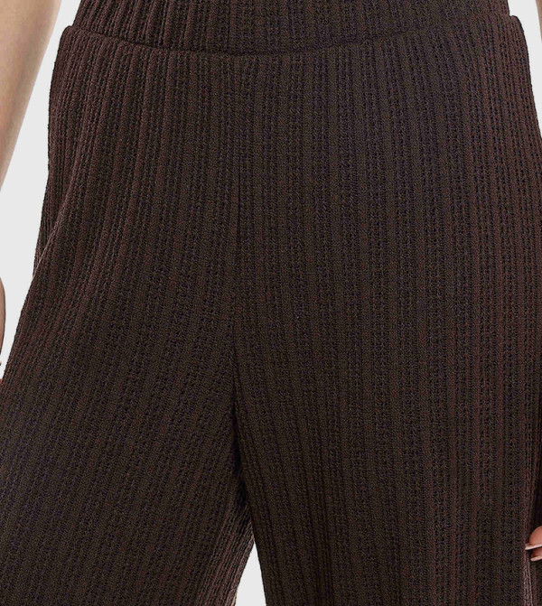 أر آند بي  بناطيل وليقنز - بني داكن بنطال كاجوال