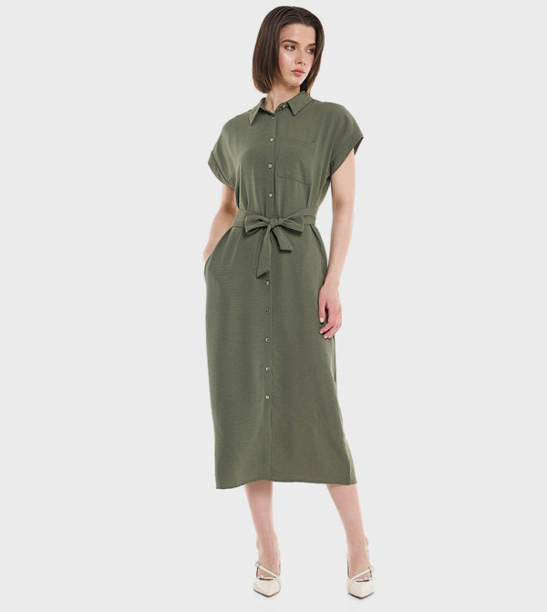 R&B R&B - Olive Casual Dresses