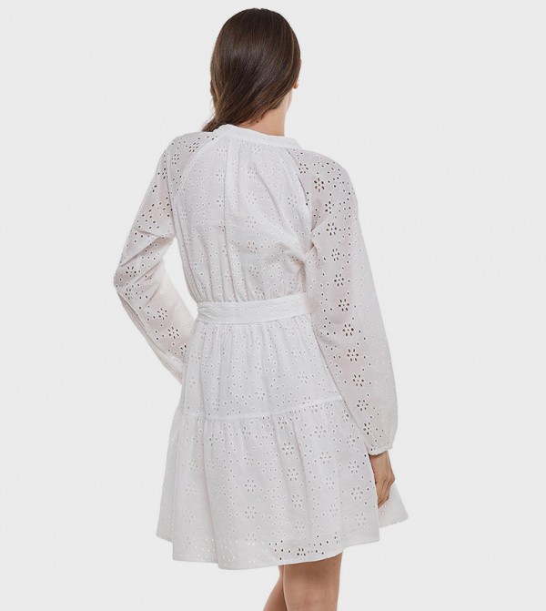 R&B  - White Casual Dresses