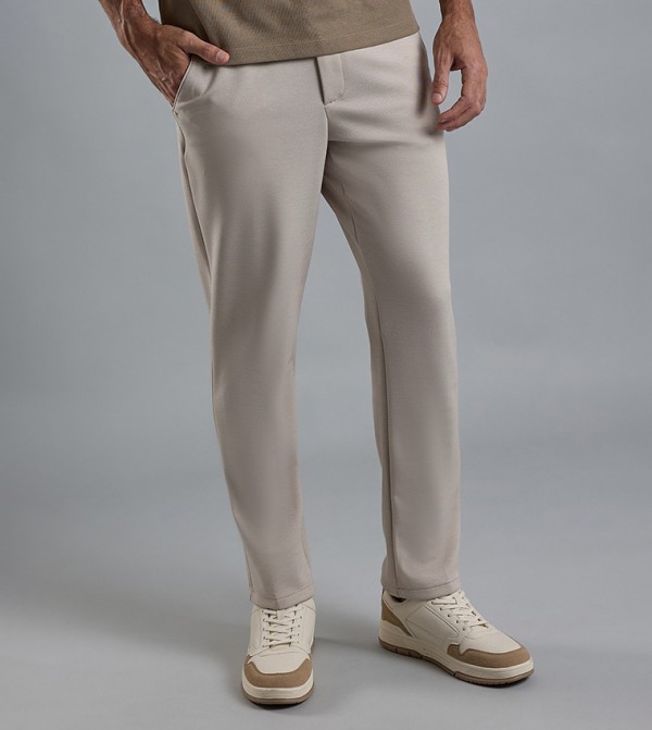 R&B  Pants & Chinos - Beige Casual Pants
