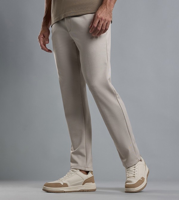 R&B  Pants & Chinos - Beige Casual Pants