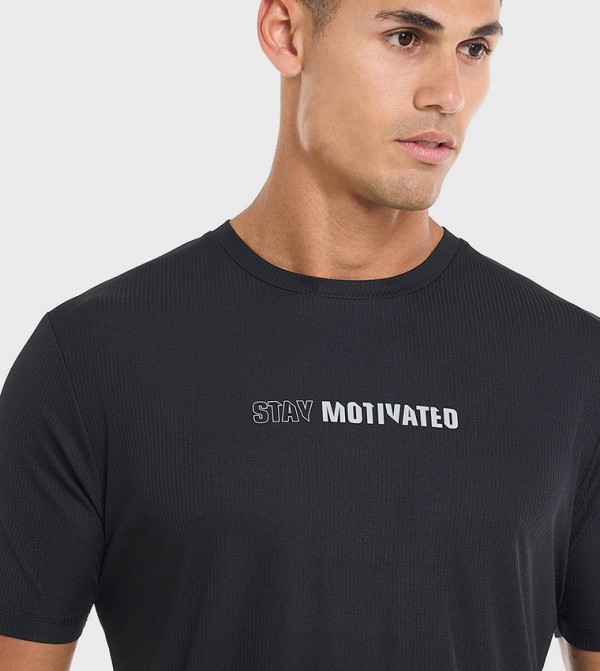 R&B  Clothing - Black T-Shirts & Vests