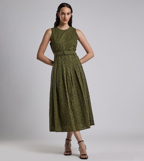 أر آند بي  فساتين - أخضر Midi Dresses