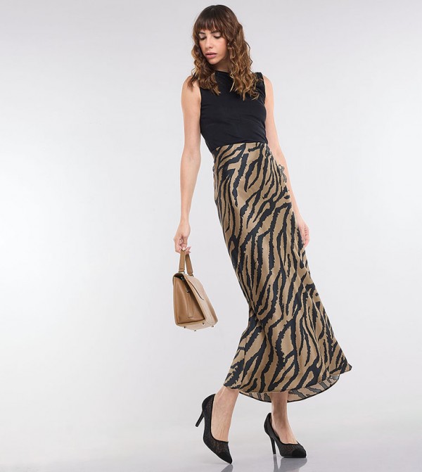 أر آند بي أر آند بي - بني  Maxi Skirts