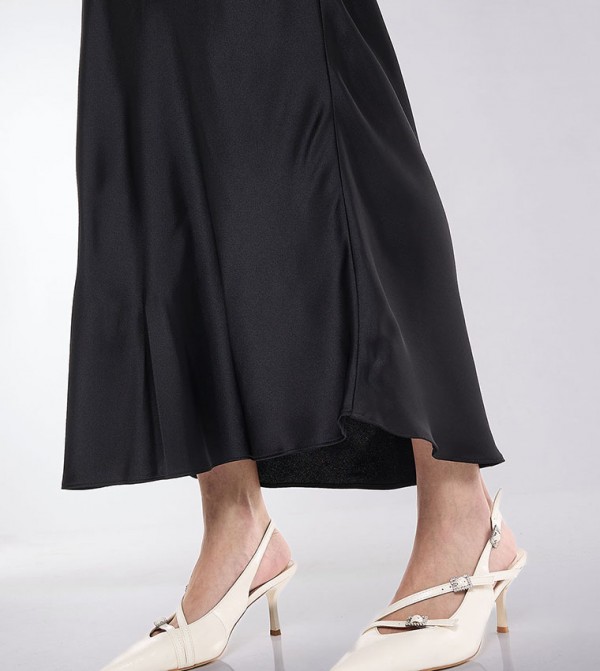 R&B  Maxi Skirts - Black Maxi Skirts
