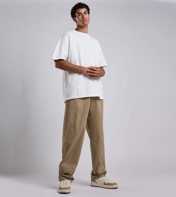 R&B  Casual Pants - Beige Casual Pants