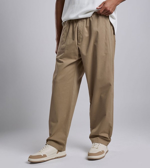 R&B  Casual Pants - Beige Casual Pants