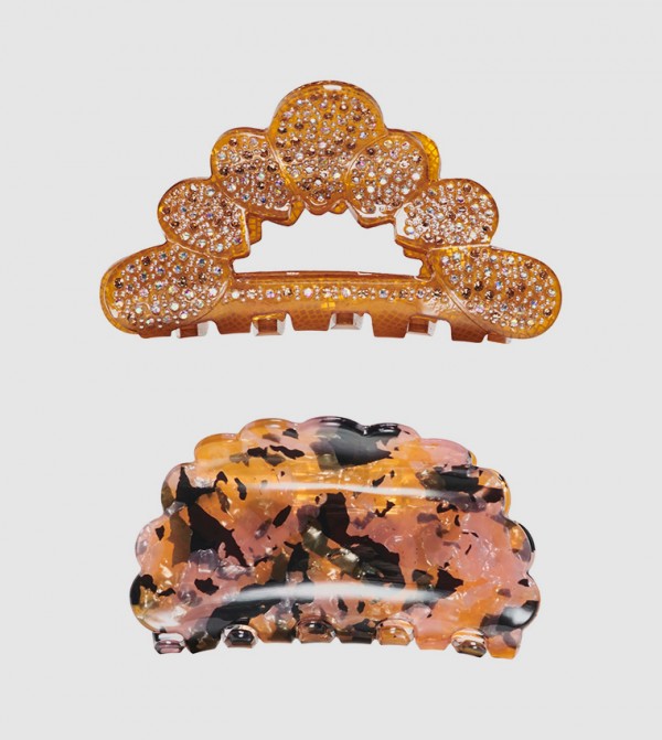 Only ONLY - Brown Hair Clips