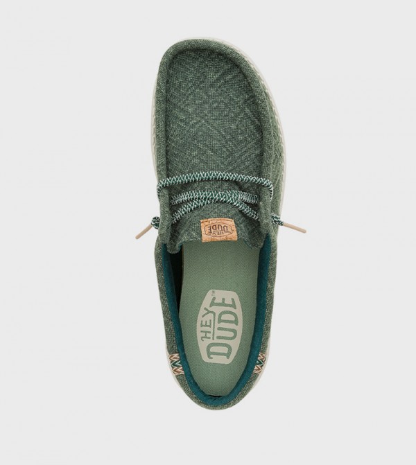 HEY DUDE HEY DUDE - Green Casual Slip-ons