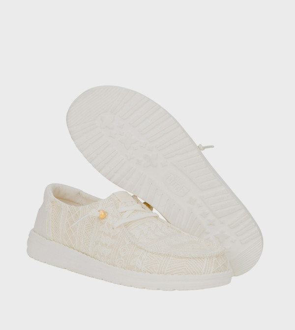 HEY DUDE  - White Casual Slip-ons