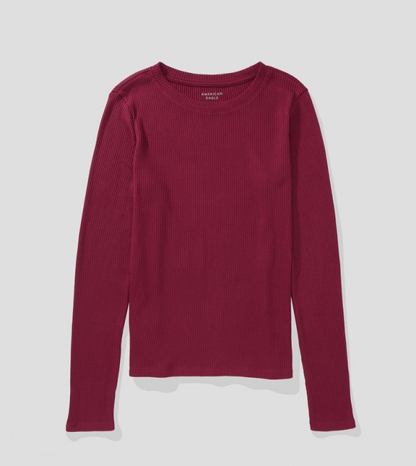 American Eagle American Eagle - Maroon Tops & Blouses