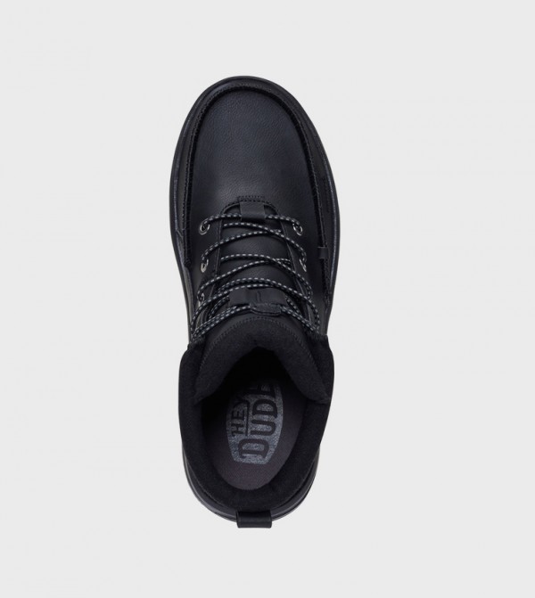 HEY DUDE Lace up Boots - Black Lace up Boots