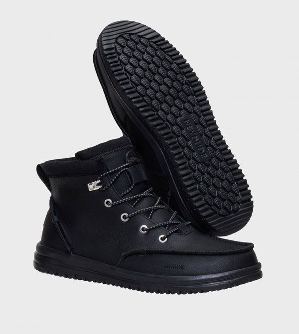 HEY DUDE Lace up Boots - Black Lace up Boots