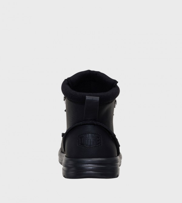 HEY DUDE Lace up Boots - Black Lace up Boots