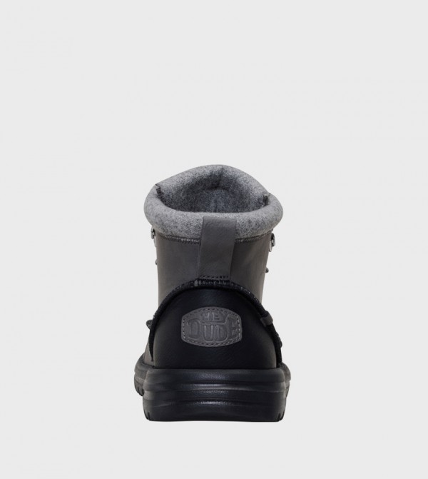 HEY DUDE Boots - Grey Lace up Boots