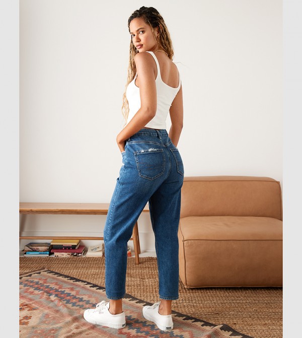 American Eagle  - Blue Mom Jeans