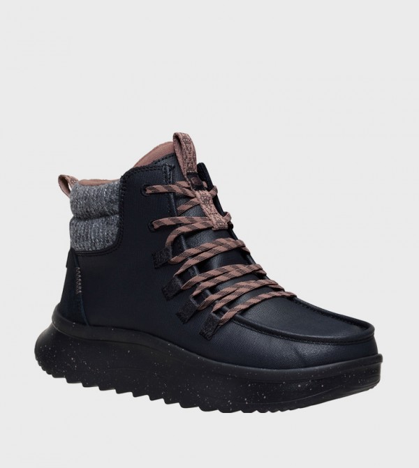 هاي دود  أبوات - أسود Ankle length Boots