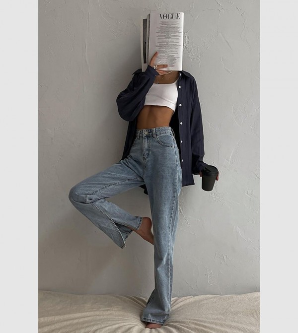 مادميكست - أوتليت مادميكست - أزرق Straight Jeans