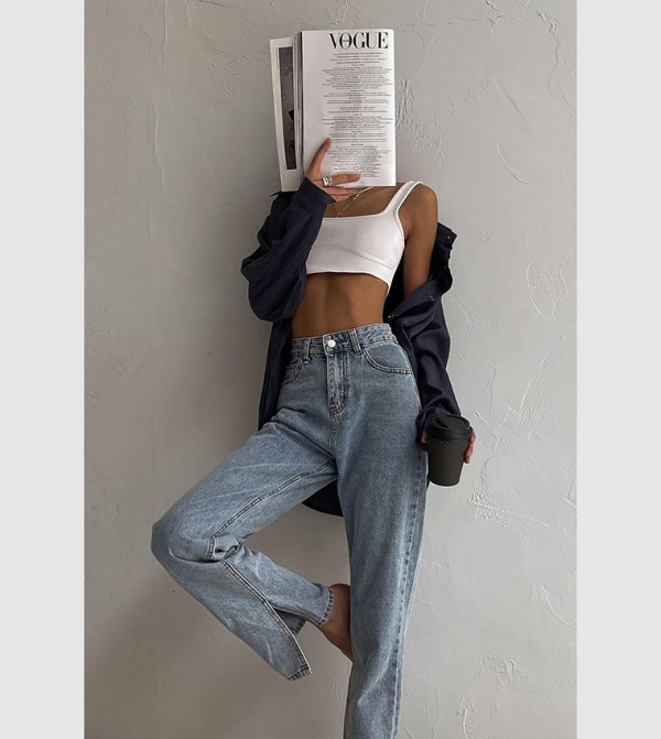 مادميكست - أوتليت مادميكست - أزرق Straight Jeans