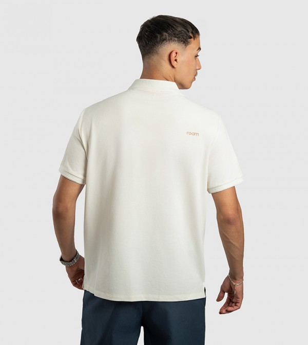 ROAM Everywhere  - White Polo T-shirts