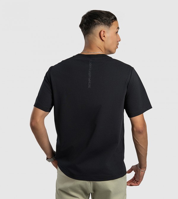 ROAM Everywhere  - Black Casual T-Shirts