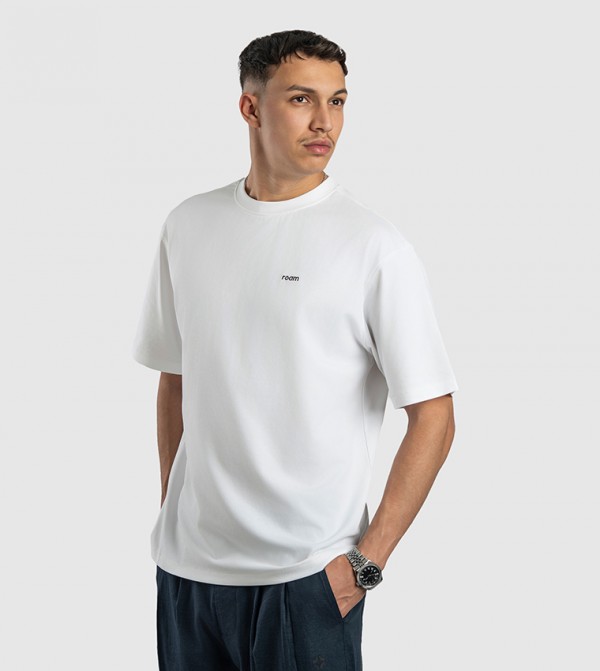 ROAM Everywhere  - White Casual T-Shirts