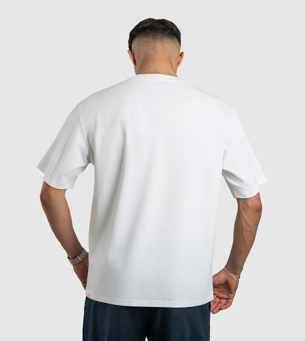 ROAM Everywhere  - White Casual T-Shirts