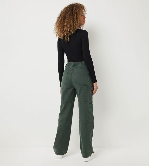 اردين  بناطيل جينز - أخضر Wide Leg