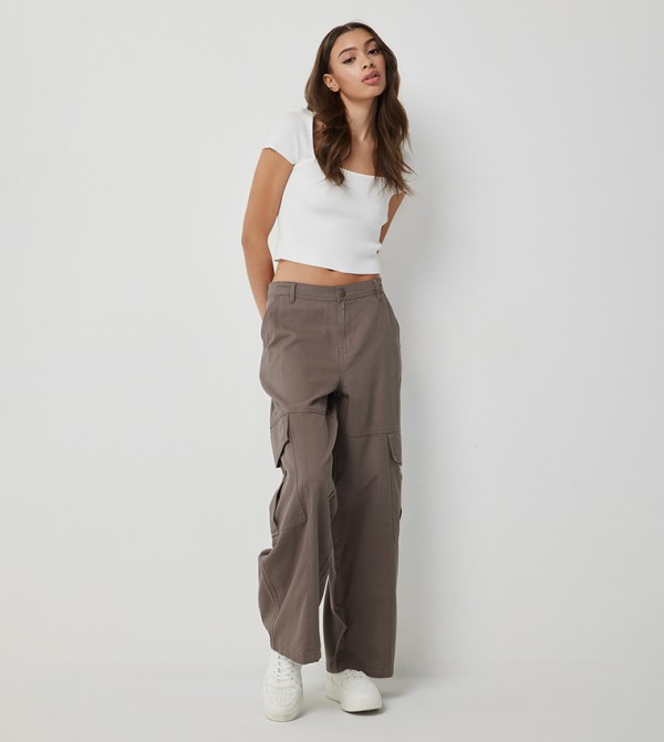 Ardene Ardene - Brown Casual Pants