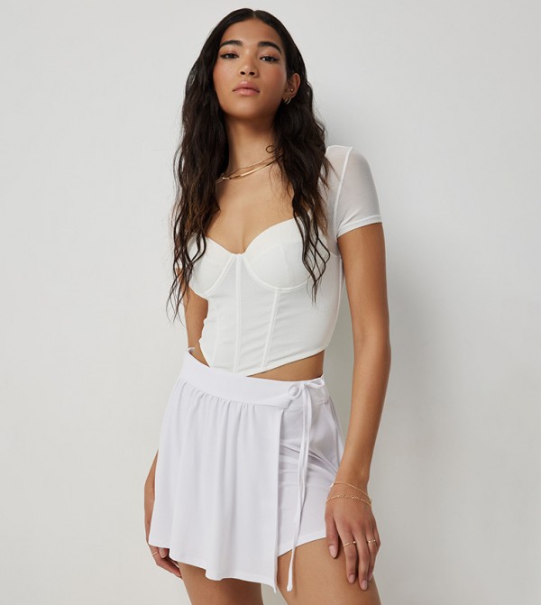 Ardene  Shorts - White Casual Shorts