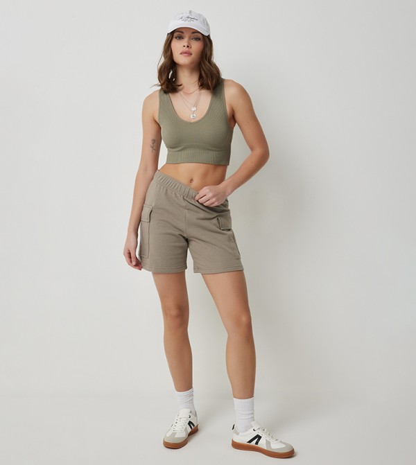 Ardene Ardene - Green Sleeveless Tops