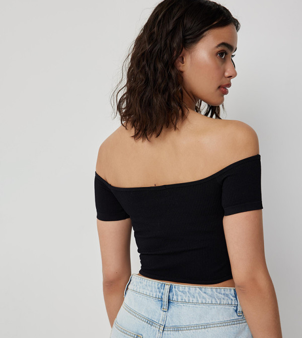 Ardene  Cropped Tops - Black Cropped Tops