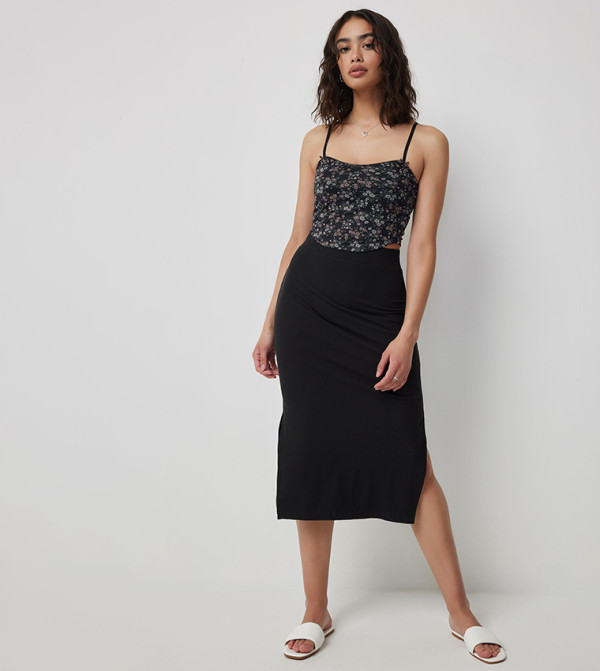 Ardene Ardene - Black Midi Skirts