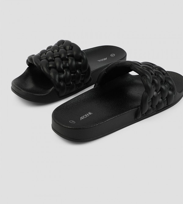Ardene  Shoes - Black Slides