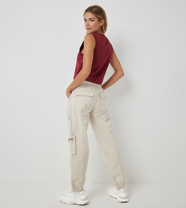 Ardene Ardene - Beige Joggers