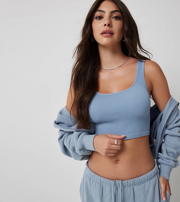 اردين  - أزرق Cropped Tops