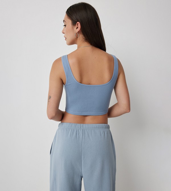 اردين  - أزرق Cropped Tops