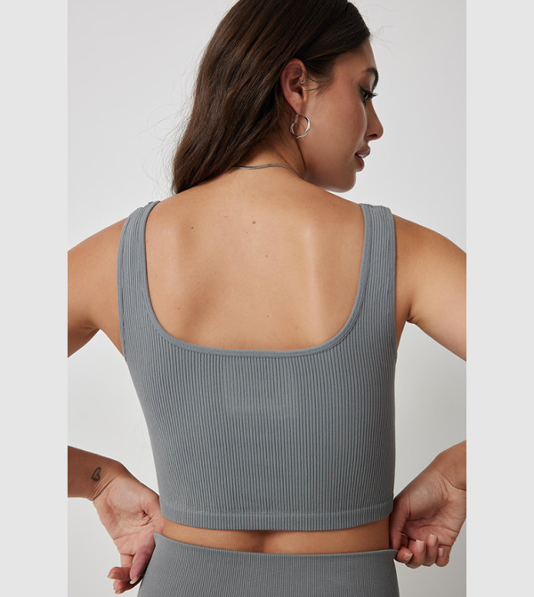 Ardene  Clothing - Grey Cropped Tops