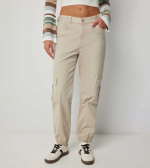 Ardene Clothing - Beige Joggers