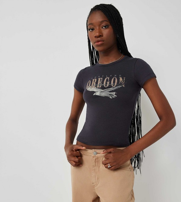 Ardene Ardene - Grey Casual T-Shirts