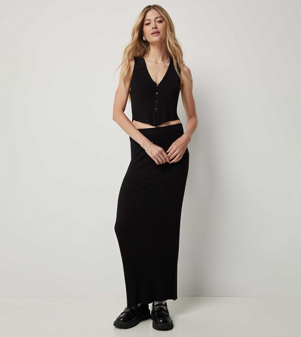 Ardene  Skirts - Black Maxi Skirts