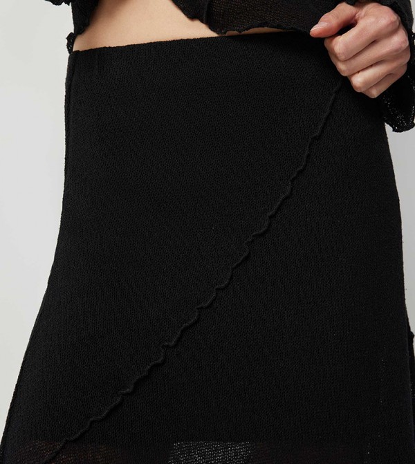 Ardene  Skirts - Black Midi Skirts