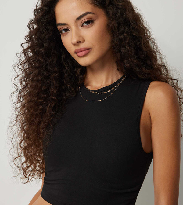 Ardene  Clothing - Black Cropped Tops
