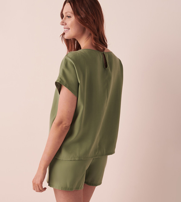 La Vie en Rose  - Green Sleep Tops & Tees